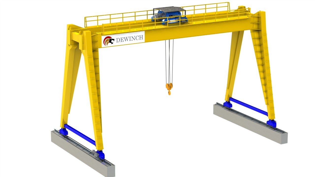 Новий Козловий кран DEWINCH 10 ton -5 Ton Gantry Crane  -Monorail Crane -Single Girder Crane: фото 7