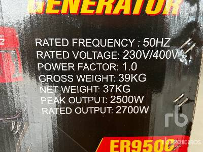 Новий Електричний генератор ERDMANN ER9500 (Unused): фото 12