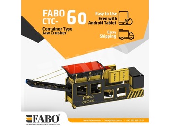 Новий Мобільна дробарка FABO CTC-60 CONTAINER TYPE JAW CRUSHER: фото 1