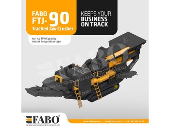 Новий Мобільна дробарка FABO FTJ-90 Tracked Jaw Crusher: фото 1