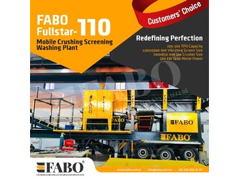 Новий Мобільна дробарка FABO FULLSTAR 110Crushing, Washing And Screening  Plant: фото 1