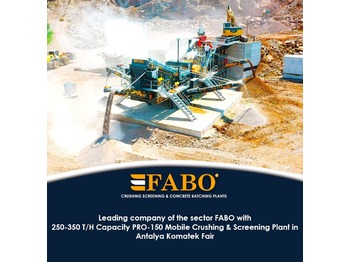 Новий Гірничодобувна техніка FABO MOBILE CRUSHING PLANT: фото 1