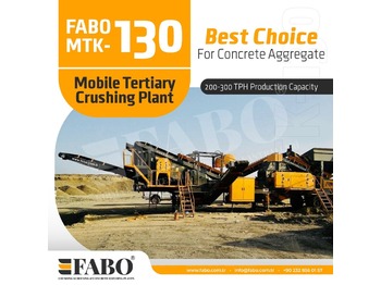 Новий Мобільна дробарка FABO MTK-130 MOBILE CRUSHING & SCREENING PLANT – SAND MACHINE: фото 1