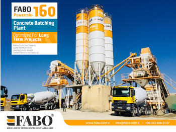 Новий Бетонний завод FABO POWERMIX-160 STATIONARY CONCRETE BATCHING PLANT: фото 1
