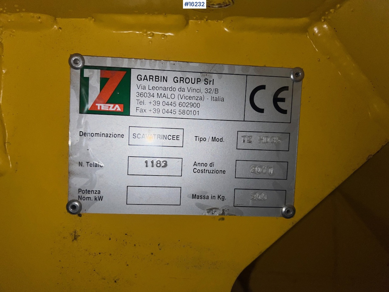 Траншеєкопач Garbin TZ HD35: фото 12