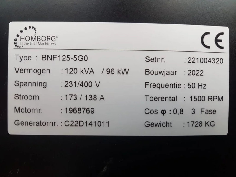 Новий Електричний генератор Himoinsa Iveco Stamford 120 kVA Supersilent Rental generatorset New !: фото 6