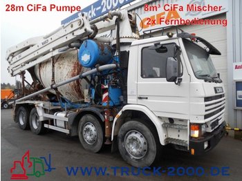 Автобетононасос Scania 113 G 360 28m CiFa 4 Mast Pumpe+8m³CiFa Mischer: фото 1