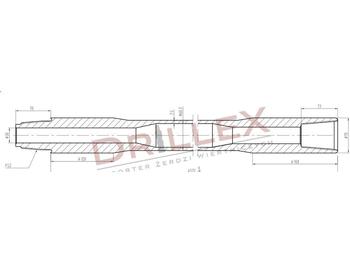 Установка для горизонтального буріння Vermeer D33x44,D36x50 FS1 4,5m Drill pipes, żerdzie: фото 1