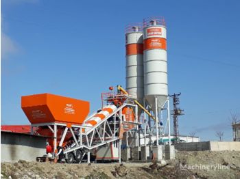 Plusmix 100 m³/hour Mobile Concrete Batching Plant - BETONYY ZAVOD - CEN - Бетонний завод
