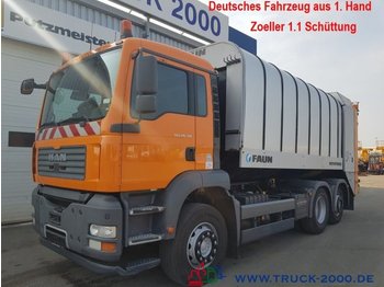 Сміттєвози Для транспортування сміття MAN TGA 26.310 Faun +Zoeller 1.1 Schüttung TÜV 9-19: фото 1