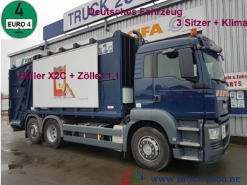 Сміттєвози Для транспортування сміття MAN TGS 26.320 Haller X2 + Zöller 1.1 Deutscher LKW: фото 1