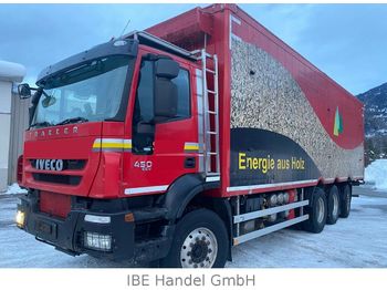 Лісовий причіп, Вантажівка Iveco 380T45 Trakker 8x4, E5,58m³ walking floor,schubb: фото 1