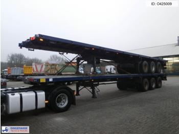 Traylona 3-axle platform trailer 59000KG / Extendable 21.5M - Бортовий напівпричіп/ Платформа