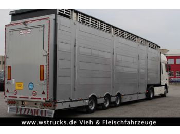 Pezzaioli SBA31-SR  3 Stock "Neu" Vermietung  - Для перевезення худоби напівпричіп