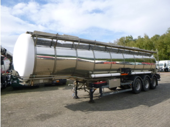 Напівпричіп цистерна Для транспортування хімікатів Hobur Chemical tank inox 32.6 m3 / 1 comp: фото 1