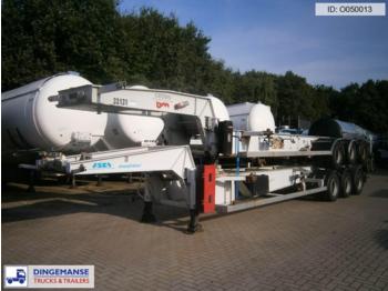Asca 3-axle tank container trailer 20 ft. ADR/GGVS - Контейнеровоз/ Змінний кузов напівпричіп