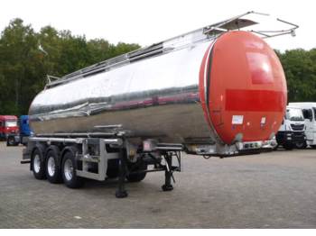 Clayton Food (milk) tank inox 32.5 m3 / 1 comp - Напівпричіп цистерна