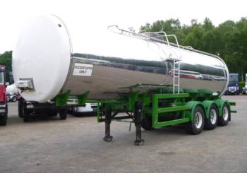Massey / Crossland Food (milk) tank inox 30 m3 / 1 comp - Напівпричіп цистерна