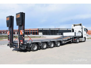 DONAT 4 axle Lowbed Semitrailer with lifting platform - Низькорамна платформа напівпричіп