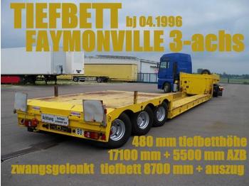 Faymonville FAYMONVILLE TIEFBETTSATTEL 8700 mm + 5500 zwangs - Низькорамна платформа напівпричіп