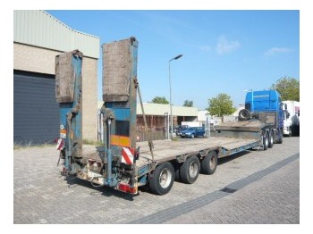 Goldhofer 3 axel low loader trailer - Низькорамна платформа напівпричіп