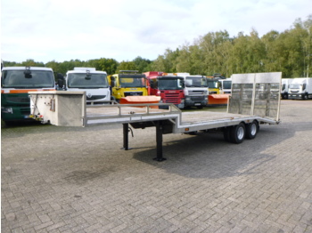 Veldhuizen Semi-lowbed trailer (light commercial) P37-2 + ramps + winch - Низькорамна платформа напівпричіп