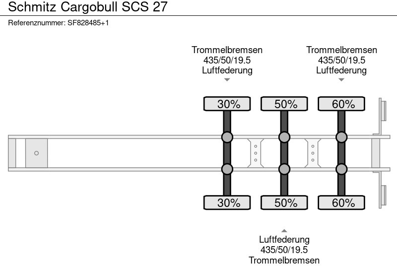 Бортовий напівпричіп/ Платформа Schmitz Cargobull SCS 27: фото 10