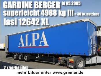  BERGER SAPL 24/ LASI XL / 4988 kg leergewicht !! - Тентований напівпричіп