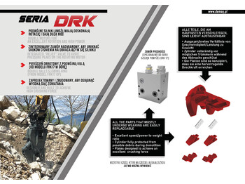 Новий Гідроножиці в категорії Екскаватори DEMOQ DRK17  Hydraulic Rotating Pulveriser Crusher 1650 KG: фото 3