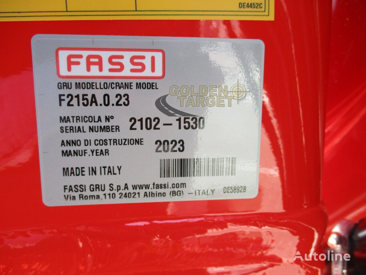 Кран-маніпулятор в категорії Вантажівки Fassi F215A.0.23: фото 9