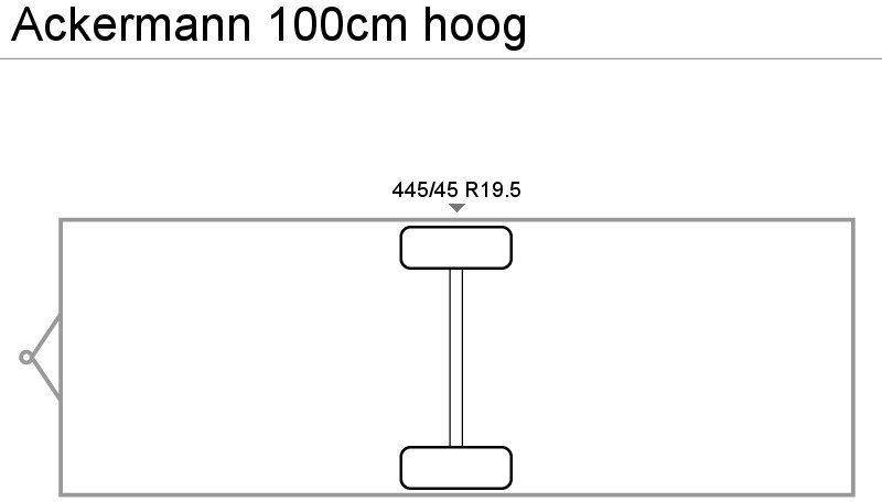 Причіп підкатний візок Ackermann 100cm hoog: фото 11