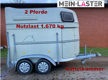 Для перевезення худоби причіп Böckmann Master Duo 2 Pferde/Sattelkammer NL1,67t 100km/h: фото 1