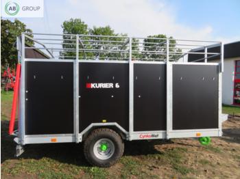 Новий Для перевезення худоби причіп Cynkomet Anhänger 6T/Farm trailer/ Przyczepa KURIER-6 T-677: фото 1