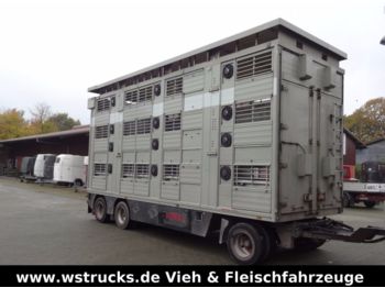 Finkl 3 Stock Ausahrbares Dach Vollalu Typ 2  - Для перевезення худоби причіп