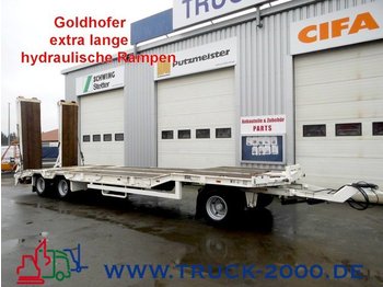 Низькорамна платформа причіп Для транспортування важкої техніки Goldhofer TU3-24/80 3 Achs*hydr. Rampen*Verbreiterung 3m: фото 1