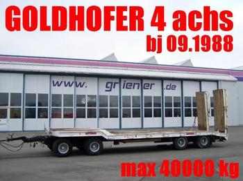 Goldhofer TU4 2 x 2 31/80 BLATT / HYDR. RAMPEN 40 TO. max - Низькорамна платформа причіп