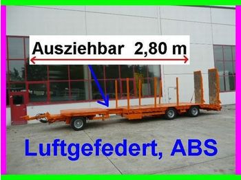 Müller-Mitteltal 3 Achs Tieflader  Anhänger 2,80 m ausziehbar - Низькорамна платформа причіп
