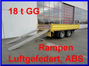 Obermaier 18 t Tandem- 3 Seiten- Kipper- Tieflader - Низькорамна платформа причіп