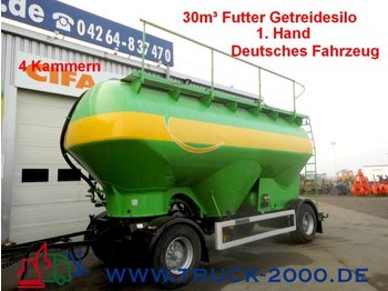 Feldbinder HEUT 30m³ Futter-Getreide-Silo 4 Kammern 1.Hand - Причіп цистерна