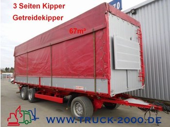 Kempf 3-Seiten Getreidekipper 67m³   9.80m Aufbaulänge - Самоскид причіп