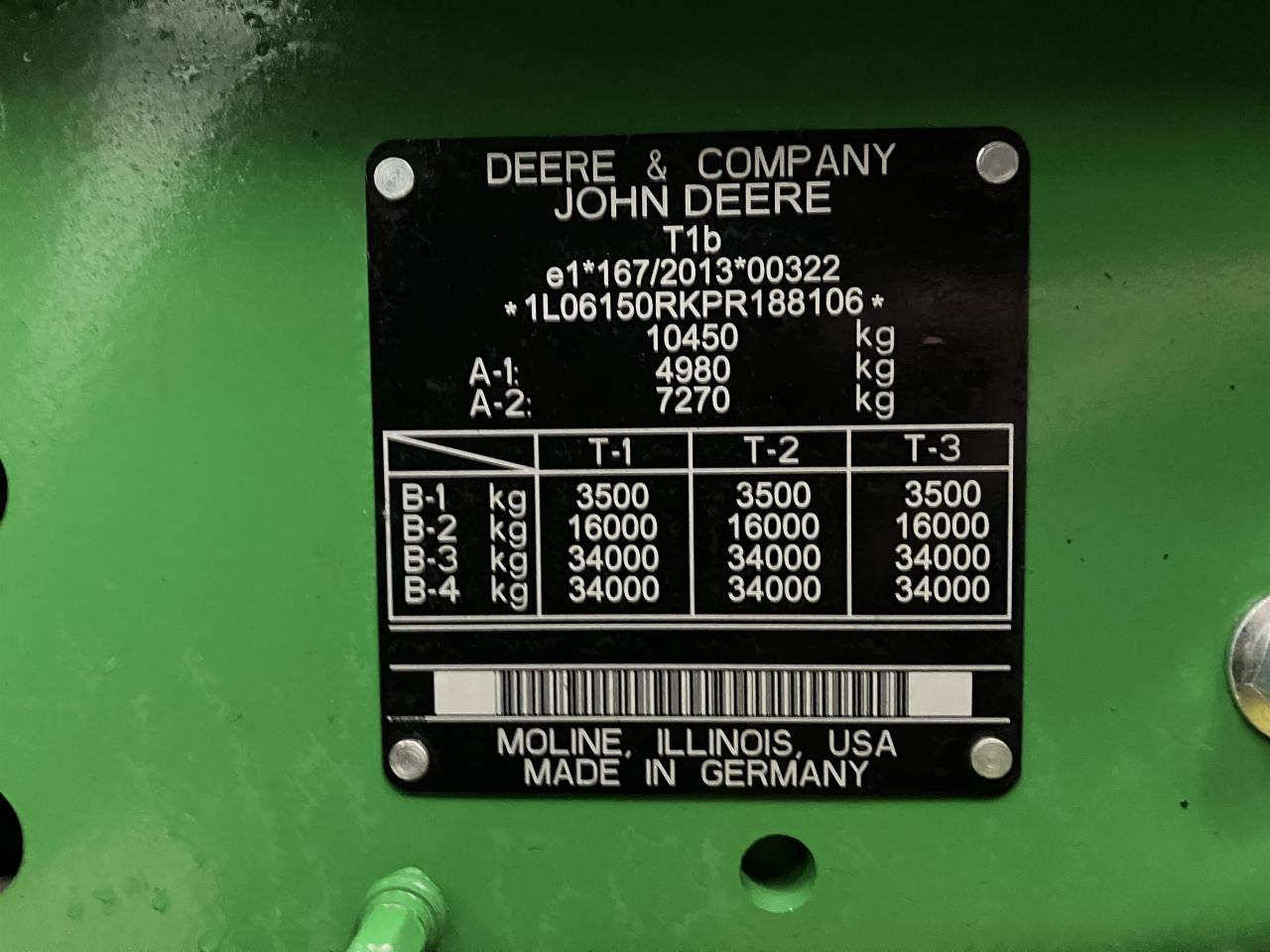 Трактор John Deere 6R 150: фото 10