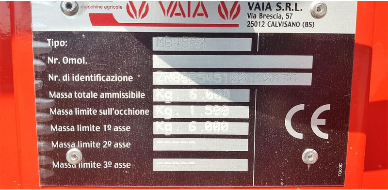 Новий Розкидач рідких добрив Vaia MB 45 Water tank: фото 8