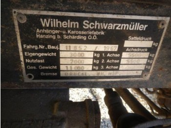 Schwarzmüller 2-Achsanhänger 2350x6000 Privatverkauf - Сільськогосподарський причіп