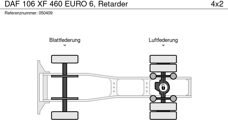 Тягач DAF 106 XF 460 EURO 6, Retarder: фото 11