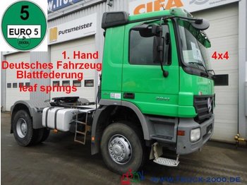 Тягач Mercedes-Benz 2041 Actros 4x4 Deutscher LKW Blattfed. Schalter: фото 1