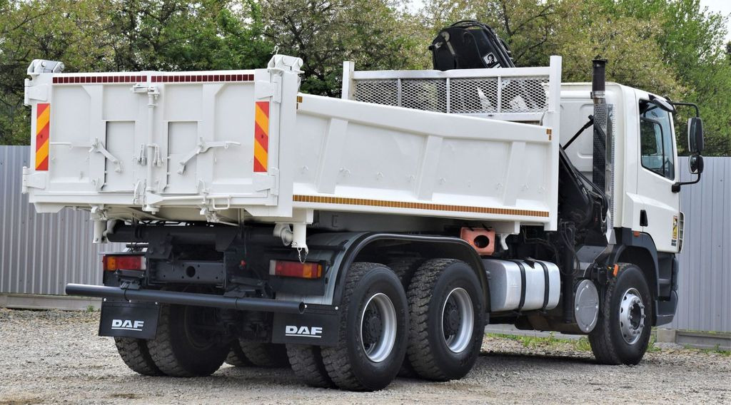Вантажівка з маніпулятором, Самоскид вантажівка DAF CF 85.340 KIPPER 4,90 m + KRAN *6x4: фото 7