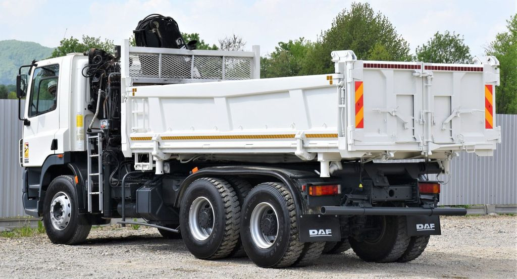 Вантажівка з маніпулятором, Самоскид вантажівка DAF CF 85.340 KIPPER 4,90 m + KRAN *6x4: фото 8