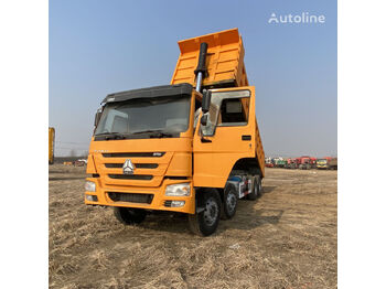 Самоскид вантажівка HOWO Sinotruk 8x4 drive 12 wheels tipper truck 375 yellow color: фото 2