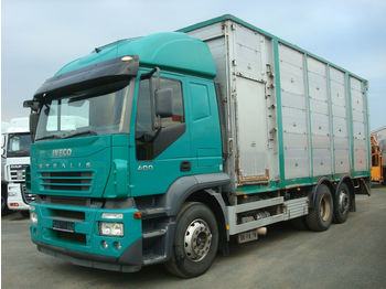 Для перевезення худоби вантажівка Iveco Stralis 400 - KÖPF 3-Stock Viehaufbau: фото 1