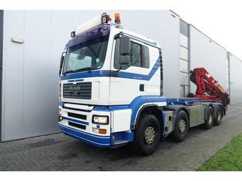 Гаковий мультиліфт вантажівка MAN TGA35.530 8X4 MANUAL EURO 3 HMF 1823 K4D: фото 1